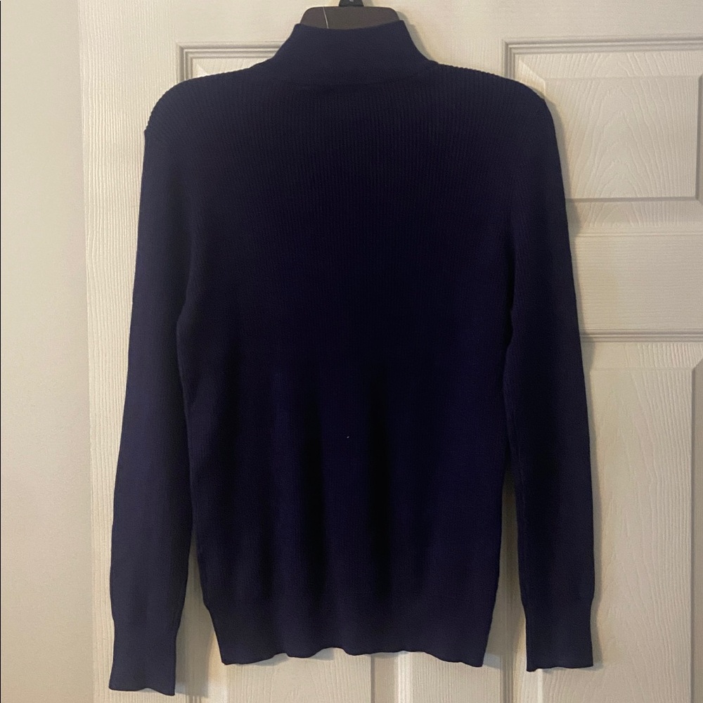 Anne Klein Dark Blue Turtleneck Sweater size M brand new with tag length 26” - Picture 6 of 12
